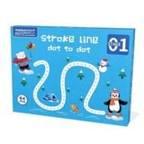  Đồ chơi giáo dục _ bộ sách tập vẽ cho bé (có thể xóa được) Stroke line dot to dot 64pcs 2Ages+ No. 555-2 