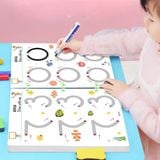  Đồ chơi giáo dục _ bộ sách tập vẽ cho bé (có thể xóa được) Stroke line dot to dot 64pcs 2Ages+ No. 555-2 