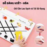  Đồ chơi giáo dục _ bộ sách tập vẽ cho bé (có thể xóa được) Stroke line dot to dot 64pcs 2Ages+ No. 555-2 