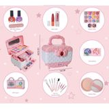  ( ĐỌC MÔ TẢ ) Đồ chơi bé gái: Vali trang điểm 3 tầng (tặng kèm 2 hộp quà bí mật), 3ages+ No. M-611 