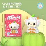  Đồ chơi mô hình : Bộ lắp ráp mini các mẫu động vật, 6ages+, No. W1502 