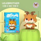  Đồ chơi mô hình : Bộ lắp ráp mini các mẫu động vật, 6ages+, No. W1502 