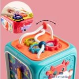  Đò chơi trí tuệ : hộp trống 6 mặt Hộp bò bận rộn 3Ages+ No. 688-60 ( giao màu ngẫu nhiên ) 