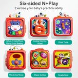  Đò chơi trí tuệ : hộp trống 6 mặt Hộp bò bận rộn 3Ages+ No. 688-60 ( giao màu ngẫu nhiên ) 
