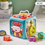 Đò chơi trí tuệ : hộp trống 6 mặt Hộp bò bận rộn 3Ages+ No. 688-60 ( giao màu ngẫu nhiên ) 
