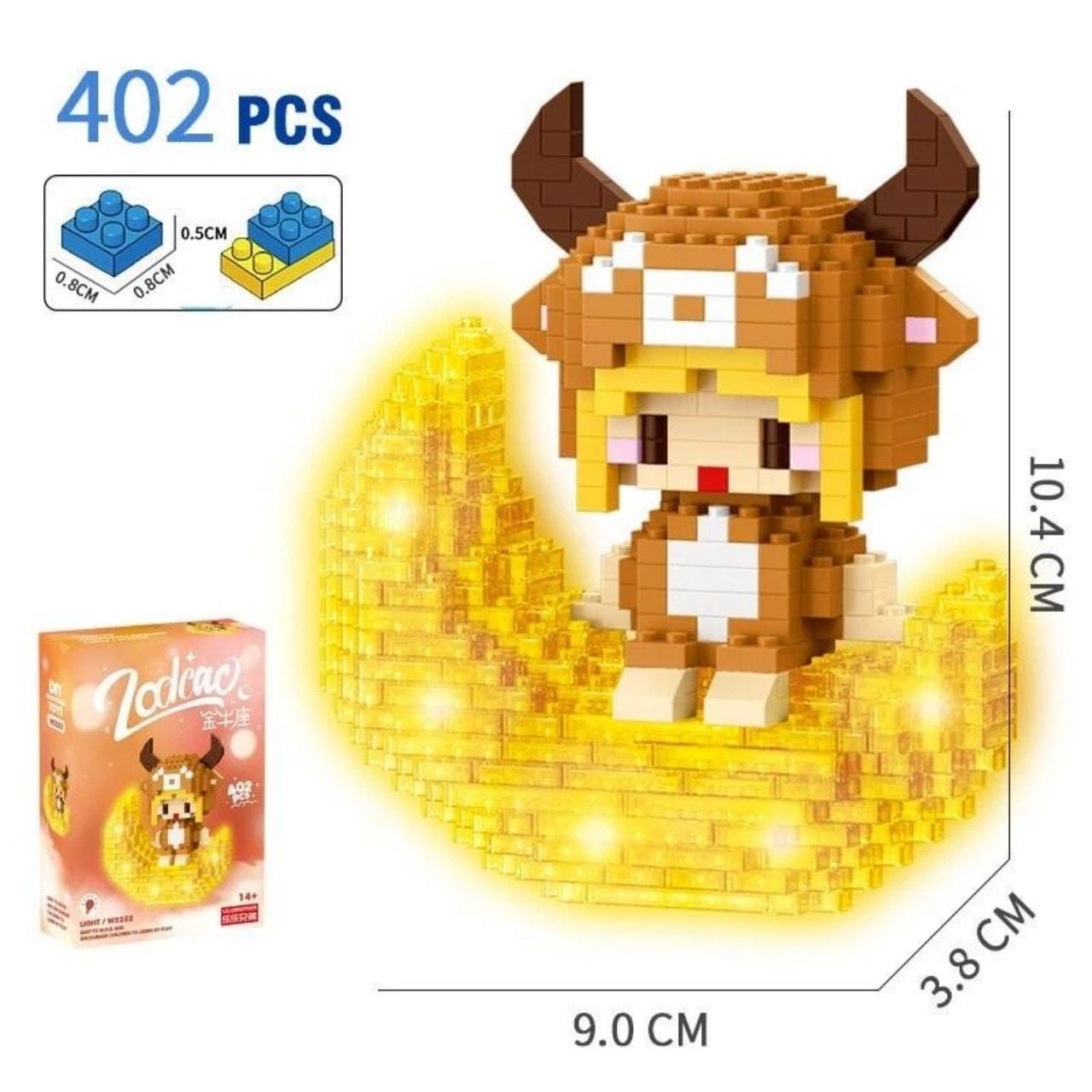  Đồ chơi lắp ráp Zodiac_ 12 Cung hoàng đạo có đèn LED 