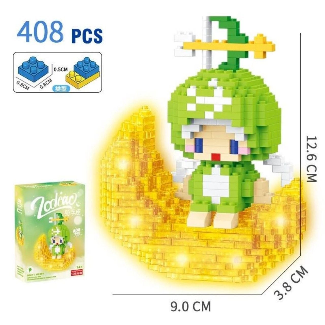  Đồ chơi lắp ráp Zodiac_ 12 Cung hoàng đạo có đèn LED 