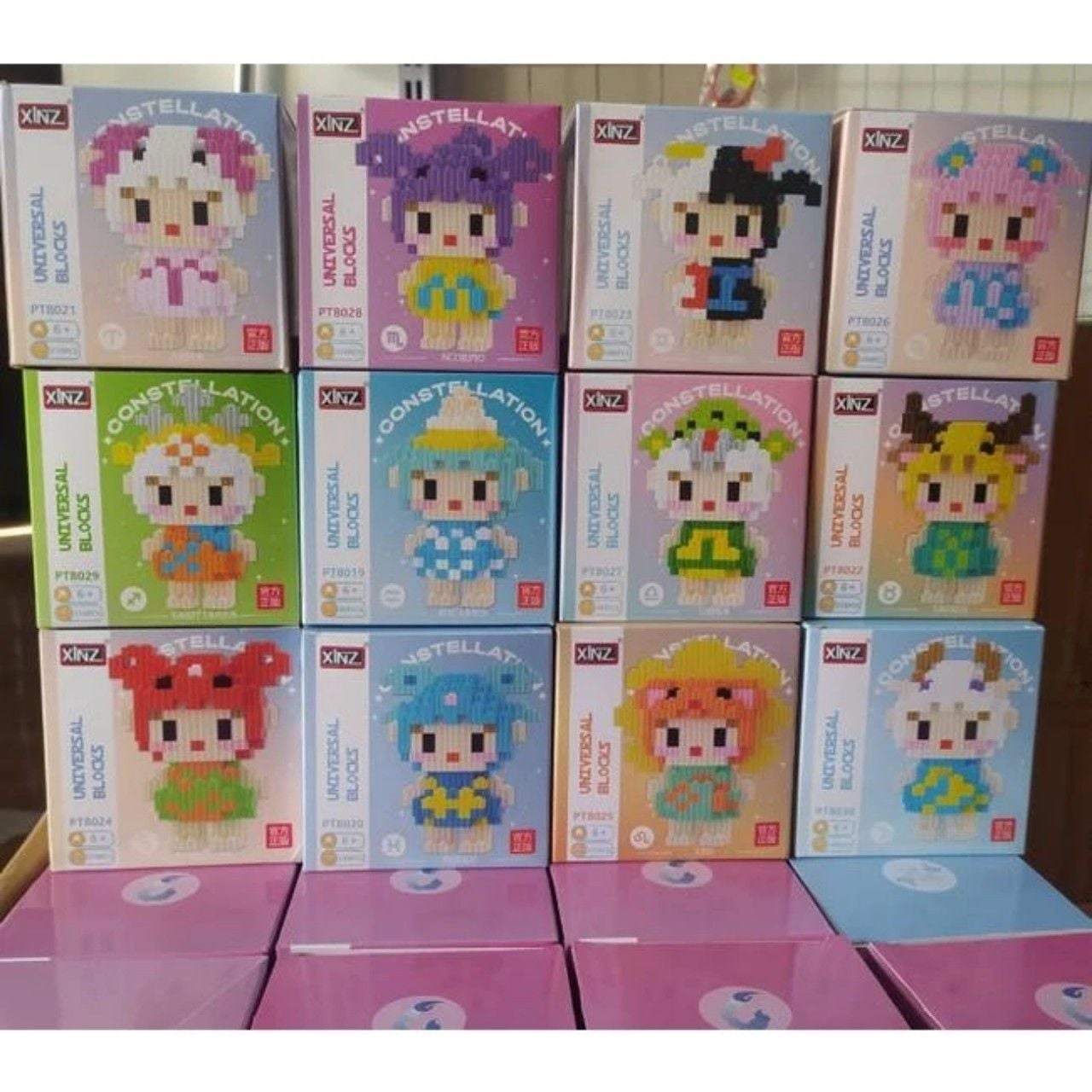  Đồ chơi lắp ráp : Lắp ráp mini XINZ Constellation_ 12 Cung hoàng đạo 