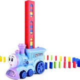  Đồ chơi xe tàu hỏa nhả khói xếp domino tự động No. 777-125 