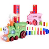  Đồ chơi xe tàu hỏa nhả khói xếp domino tự động No. 777-125 