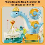  Đồ chơi lắp ráp đường đua cần cẩu khủng long kết hợp công trình xây dựng có nhạc BX668-90 