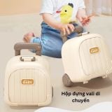  Đồ chơi trẻ em : Bộ vali kéo 10 phụ kiện xúc xắc gặm nướu vali kéo ngộ nghĩnh, phù hợp cho bé trên 3 tháng tuổi No. 6661-3 