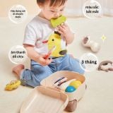  Đồ chơi trẻ em : Bộ vali kéo 10 phụ kiện xúc xắc gặm nướu vali kéo ngộ nghĩnh, phù hợp cho bé trên 3 tháng tuổi No. 6661-3 