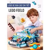  Đồ chơi lắp ráp FEELO : Bộ xếp khối xe đua sáng tạo(Variety racing car), 182pcs, No. FL1683 