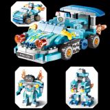  Đồ chơi lắp ráp FEELO : Bộ xếp khối xe đua sáng tạo(Variety racing car), 182pcs, No. FL1683 