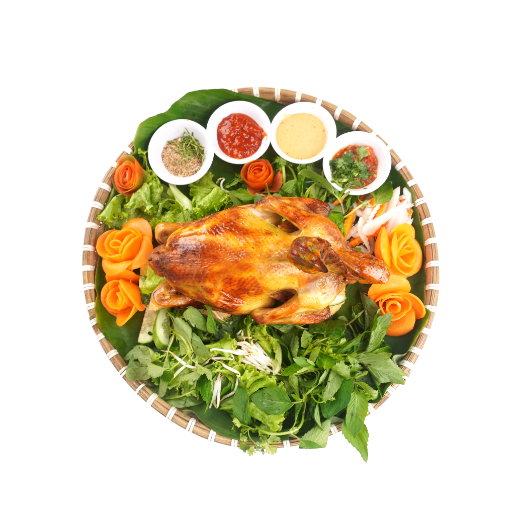 Combo 1 Gà Ta Nướng Rượu Cách Thủy Cửu Long – Gà Ta Chuẩn Vùng Cao, Mềm Ngọt, Kèm Bánh Nếp + Súp