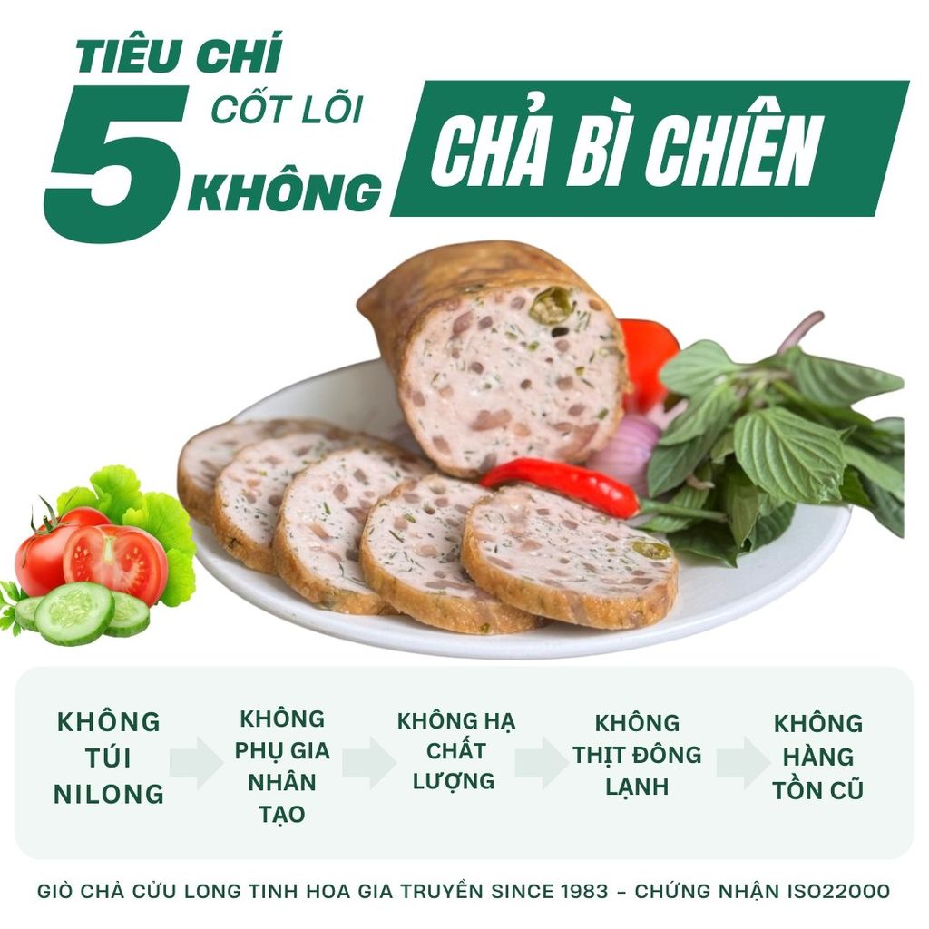 Combo Giò Chả Sạch 1kg + Ba Chỉ Cuộn Nướng 1kg – Giao Nóng Mỗi Ngày
