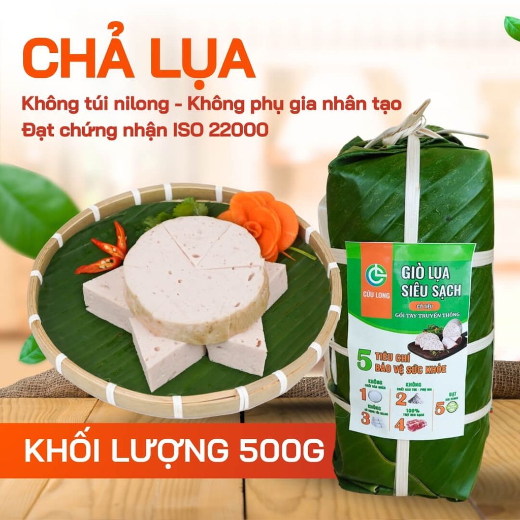 Combo Giò Chả Sạch 2kg + Bánh Chưng 1kg – Giao Nóng Mỗi Ngày