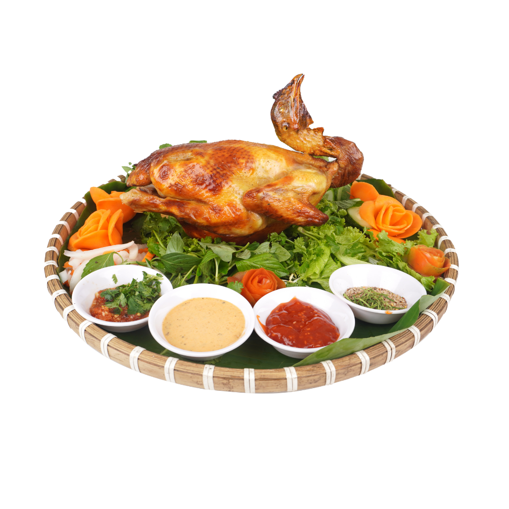 Combo 1 Gà Ta Nướng Rượu Cách Thủy Cửu Long – Gà Ta Chuẩn Vùng Cao, Mềm Ngọt, Kèm Bánh Nếp + Súp