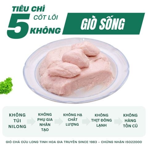 Giò Sống Cửu Long 500g