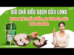 Combo Giỏ Quà 3kg Giò Chả Sạch Gói Lá Chuối – Quà Biếu Tết Sang Trọng