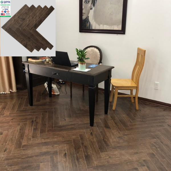 Sàn gỗ công nghiệp xương cá Saryra