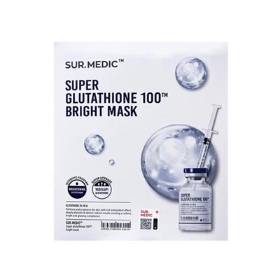 sur.medic super glutathione 100 bright ampoule Plus 100TM 1ml*10Pcs - FREE SHIPPING [Fresh and powerful Glutathione + Vitamin] Delivers intensive treatment and skin radiance Tinh Cht Dng Trng Sur.Medic