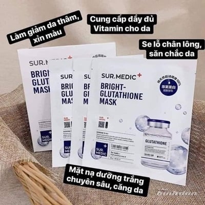 Mt N Dng Trng Sur.Medic Super Glutathione 100 Bright Mask Qu Tng Hn Quc Mt N Dng Trng Sur.Medic Super Glutathione 100 Bright Mask Qu Tng Hn Quc