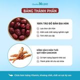  Nước hồng sâm táo đỏ thượng hạng Chunho Ncare giúp ngủ ngon Hàn Quốc Nhập Khẩu Chính Hãng 