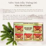  Tinh Dầu Thông Đỏ Vita Red Gold Hộp 120 Viên Hàn Quốc Nhập Khẩu Chính Hãng 