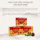  Tinh Dầu Thông Đỏ Vita Red Gold Hộp 120 Viên Hàn Quốc Nhập Khẩu Chính Hãng 