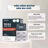  Viên uống Biotin men bia khô hỗ trợ mọc tóc Brewer’s Yeast Hàn Quốc 