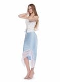  Baby Bleu Lace silky skirt 
