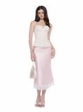  Baby Blush Lace silky skirt 