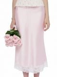  Baby Blush Lace silky skirt 