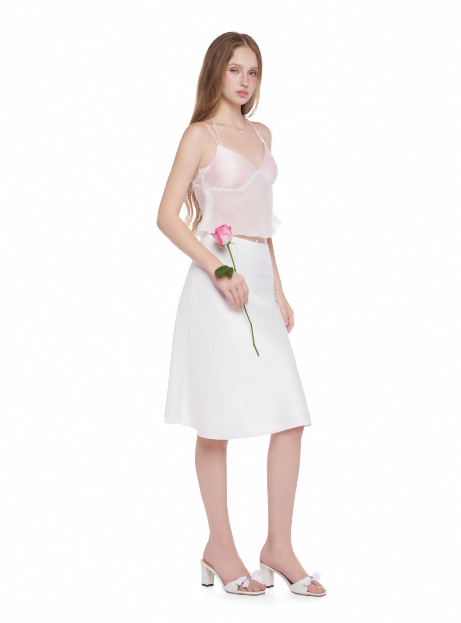  Heavenly Creme silky skirt 