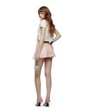  Sparkling Ribbons tweed skirt 