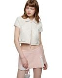  Ouah Sparkling Heart tweed jacket 