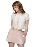  Sparkling Ribbons tweed skirt 