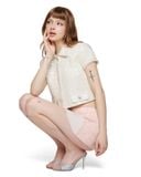 Ouah Sparkling Heart tweed jacket 