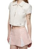  Sparkling Ribbons tweed skirt 