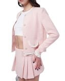  Ouah Sweet Heart tweed jacket 
