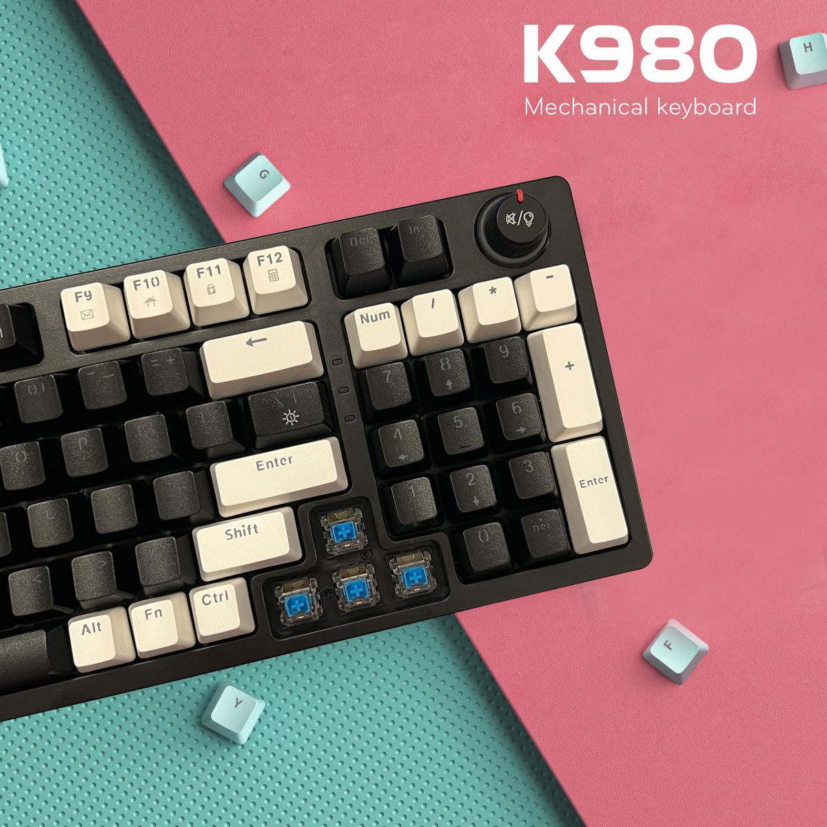  BÀN PHÍM CƠ K980 BLUE SWITCH 