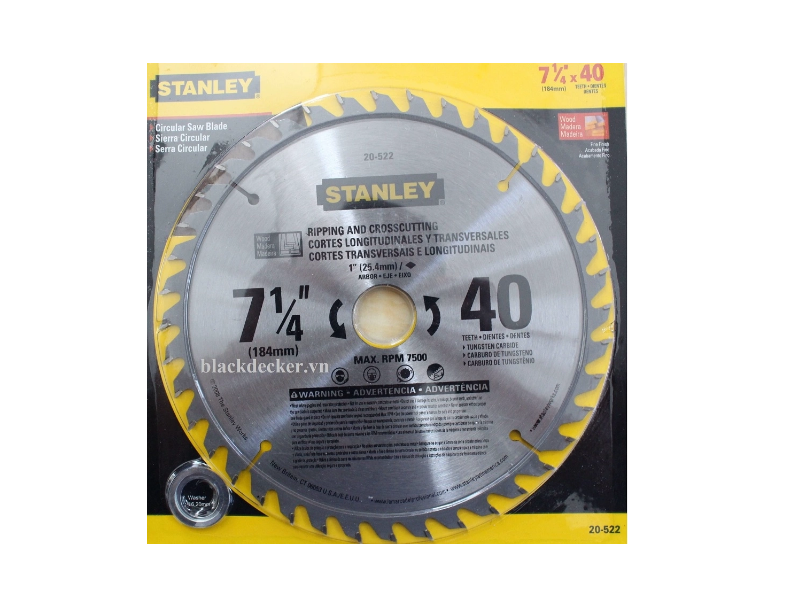 Lưỡi Cưa Gỗ 254Mm-60T 20 Stanley 20-536