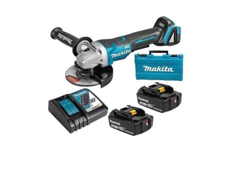 Máy Mài Góc Dùng Pin(100Mm/Công Tắc Trượt/Aws/Bl)(18V) Makita Dga414Rte