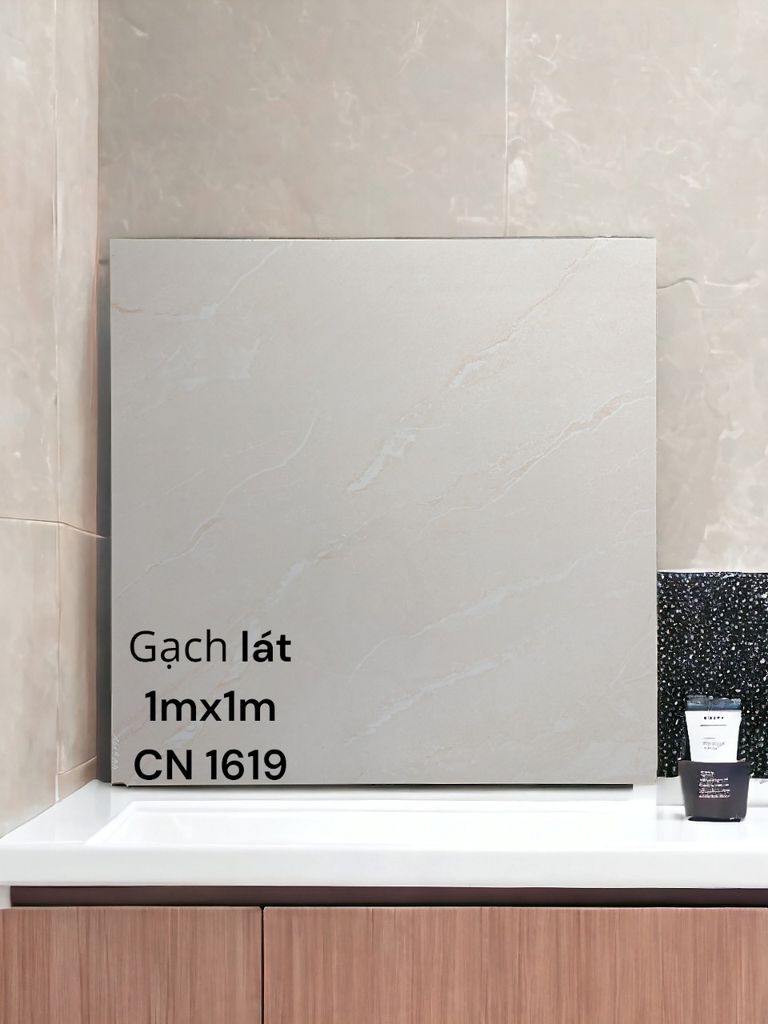 GẠCH LÁT 1MX1M.CN 1619 BÓNG KÍNH,NHẬP KHẨU