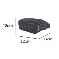 OEM ODM - BOOMERANGE Crossbody Waist Bag Black - custom made bags supplier - UMO TC5901013