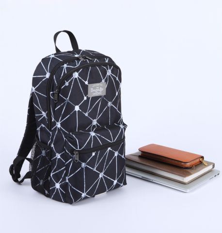 OEM ODM - AKIRA Black/White Fashion Backpack - private label backpack manufacturer - UMO BP583104