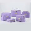 May Túi Trang Điểm Thời Trang Cho Nữ, Chất Liệu Cotton Tái Chế, Thiết Kế Chần Bông, Kích Thước Lớn Theo Yêu Cầu - TD2403