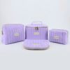 May Túi Trang Điểm Thời Trang Cho Nữ, Chất Liệu Cotton Tái Chế, Thiết Kế Chần Bông, Kích Thước Lớn Theo Yêu Cầu - TD2403